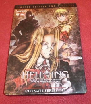 Hellsing Ultimate Series Vol.  3 Iii Rare Oop Limited Edition Steelbook 2 Dvd Set