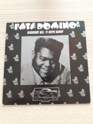 Rare Fats Domino Blueberry Hill 7 " Inch Single Silver Spotlight Series Vinyl
