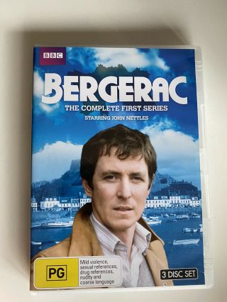 Bergerac Season 1 (3 Disc Dvd,  Booklet) Region 4 Tv Series Bbc Rare Vgc