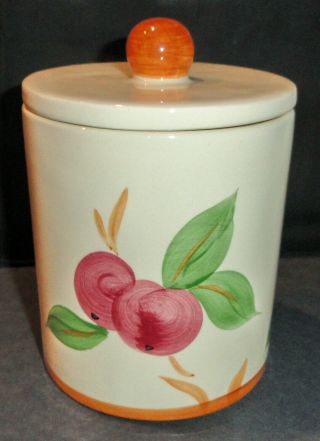 Rare Franciscan Apple Pattern 7 " High Medium Canister And Lid Made In Portugal