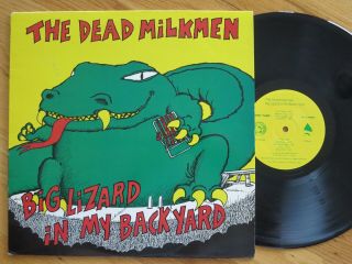Rare Vintage Vinyl - The Dead Milkmen - Big Lizard In My Back Yard - Enigma 72054 - 1 - Nm