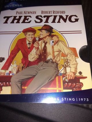 The Sting (blu - Ray/dvd,  2012,  2 - Disc Set) Rare Oop Classic