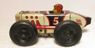 Rare Vintage Marx Midget Tin Litho Wind Up Race Car 5