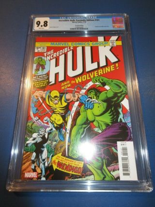 Incredible Hulk 181 Facsimile Reprint Rare 2nd Print Cgc 9.  8 Nm/m 1st Wolverine