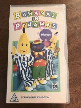 Bananas In Pyjamas Hiccups Vhs Rare 1993 Abc Kids Video