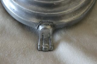 EARLY ANTIQUE PEWTER CANDLE HOLDER - - - NO MARKINGS - - - 4.  25 