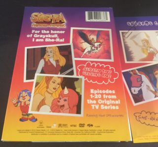 She - Ra Princess of Power Season 1 Volume 1 DVD 2010 2 - Disc Set Rare OOP VG, 3