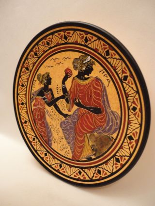 Greek Goddess Hestia And Goddess Hera Rare Ancient Greek Art Pottery Plate