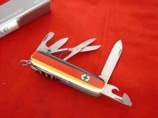 Rare Victorinox Swiss Army Switzerland 3 - 5/8 " Climber German Flag Knife