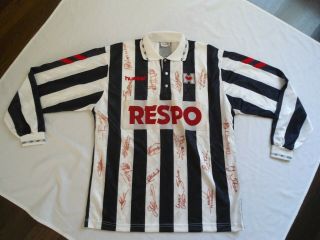 Vintage Rare Heracles Almelo 1980`s Signed Dutch Football Shirt Xl