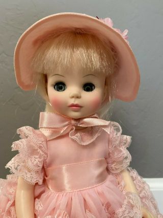 Vintage Madame Alexander Renoir 1578 Victorian Lady Doll In Pink Dress Mib