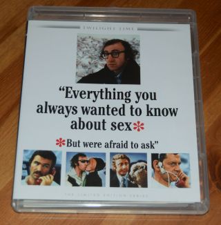 Everything You Always Wanted To Know About Sex Blu - Ray Woody Allen Rare Oop
