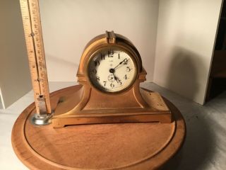 Rare Brass Ansonia 8 Day Wind Up Antique Mantle Clock