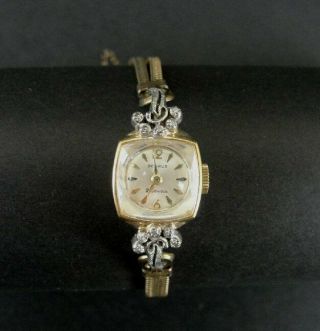 Benrus 21 Jewel Watch 10k Rolled Gold Plate Vintage Ladies Wristwatch Windup