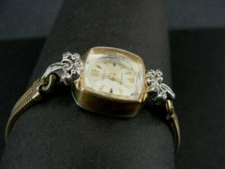 Benrus 21 Jewel Watch 10K Rolled Gold Plate Vintage Ladies Wristwatch Windup 2