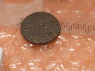 James II 1686 Tin Farthing with Copper Plug Extremely Rare Part Date On Edge 2A 3