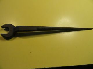 Antique Proto - C 908 - 1 - 1/4 Offset Iron Workers Spud Wrench Drop Forged U.  S.  A.