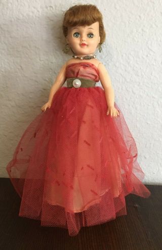 1958 - 60 Vogue Jan Doll - Vinyl High Heeled 10 " Outfit All Complete