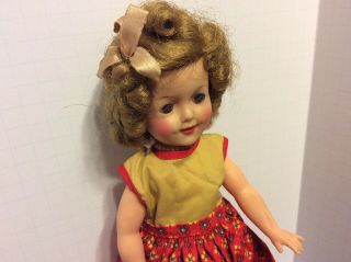 Vintage 1950’s SHIRLEY TEMPLE Doll 12” Vinyl/Sleep Eyes/by Ideal/St - 12 3