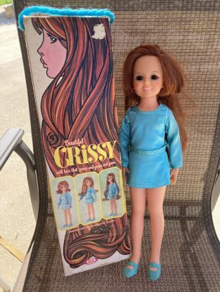 Vintage Ideal Crissy Doll W/original Outfit & Box