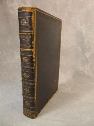 1820 Antique Book History Of Life/works Jean De La Fontaine French Fables Poems