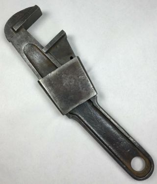 Rare Vintage Unbranded Sliding Adjustable Wrench Tool Made In Germany Tool