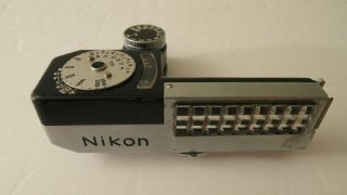 Rare Early Nikon F Exposure Light Meter Model 3 Iii - Usa Seller
