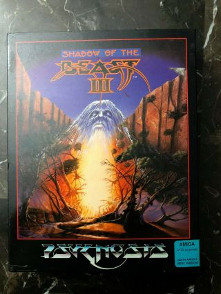 Commodore Amiga Shadow Of The Beast Iii Computer Game Rare Complete