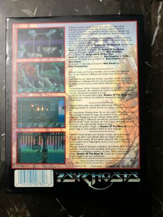 Commodore Amiga Shadow Of The Beast III Computer Game Rare Complete 2