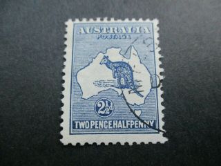 Kangaroo Stamps: 2.  5d Indigo 1st Watermark Cto - Rare - (i287)