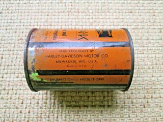RARE Vintage HARLEY DAVIDSON GUNK Motorcycle Cleaner Pint Tin Can 1929 3