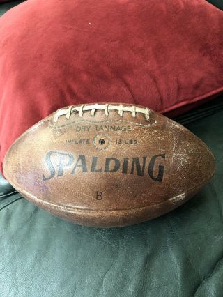 Vintage Spalding J5 - V Official Intercollegiate Dry Tannage Football 2