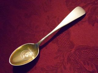 Rare Sterling Souvenir Spoon " George Washington Medallion " By Galt & Bro