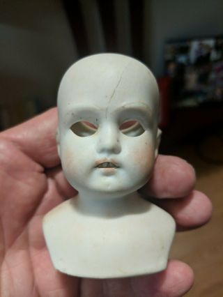 Antique 18/0 Bisque Porcelain Doll Head Germany
