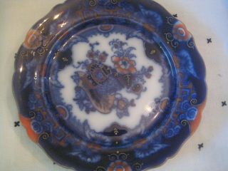 Antique Staffordshire Imari Porcelain Plate 10 1/2 "