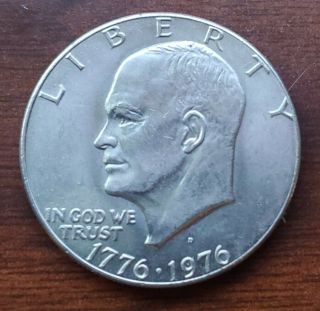 Rare Dwight D.  Eisenhower 1776 - 1976 Bicentennial Dollar Coin Htf