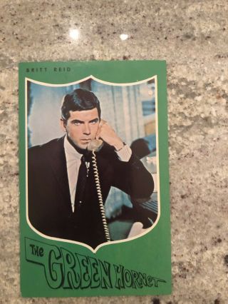 The Green Hornet Official Fan Post Card Rare Vintage Britt Reid 1966 Nm - Mt