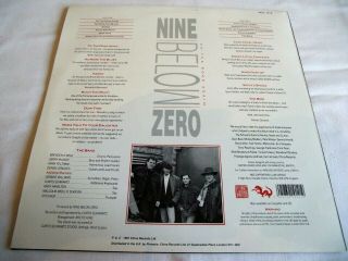 NINE BELOW ZERO ON THE ROAD AGAIN 1991 Rare CHINA LP 2