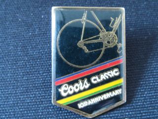 Rare Vintage 10th Anniversary Coors Classic Bicycle Bike Pin Button Pinback