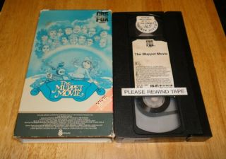 The Muppet Movie (vhs,  1984) Jim Henson Family Kids Cbs Fox Red Vintage Rare