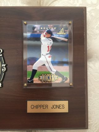 RARE Vintage Atlanta Braves Chipper Jones Major League Baseball Souvenir Clock 3