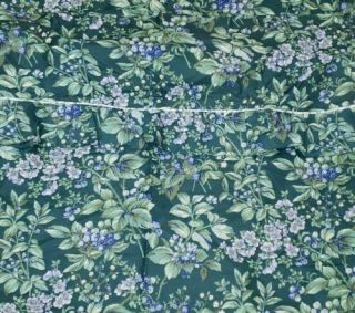 Vintage Laura Ashley Bramble Shower Curtain Fabric Green Blue Berries