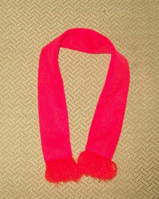 Vintage Rare & Hard To Find Red Nylon Scarf For Francies Midi Plaid 3444 Outfit