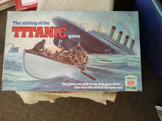 Rare Ideal Toy Sinking Of The Titanic Board Game 1976