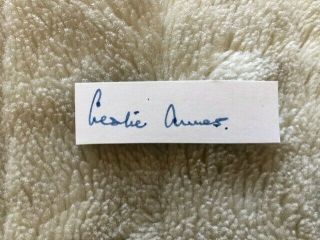Rare Autograph Of Leslie Ames,  England Wicket Keeper 1930 