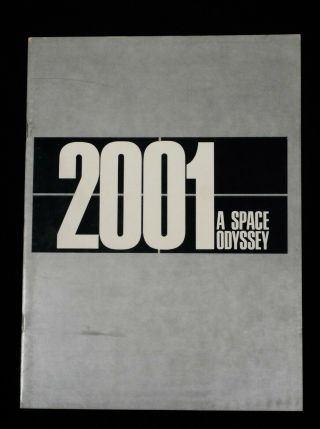 2001: A Space Odyssey 1968 Stanley Kubrick Science Fiction Rare Program