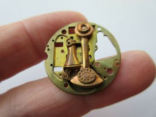Incredible RARE Antique Vtg Metal BUTTON Rotary Telephone Steampunk 1 