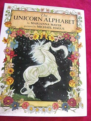 Vtg 1989 " Unicorn Alphabet " /mayer 26 Illustrations Of Unicorns Wow