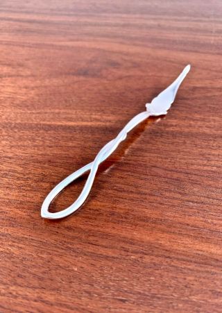 Frank M.  Whiting Sterling Silver Nut Pick W/ Loop Or Whip Handle - No Monogram