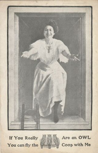 Rare Order Of Owls 1910 Antique Postcard / P15